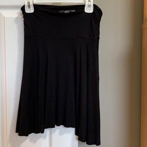 Black asymmetrical skirt